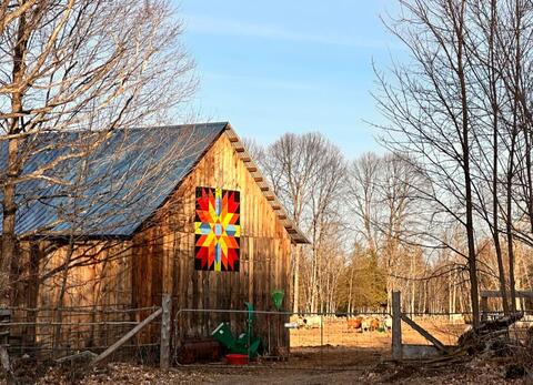 A barn in a rural setting