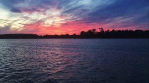 sunset over Ottawa river