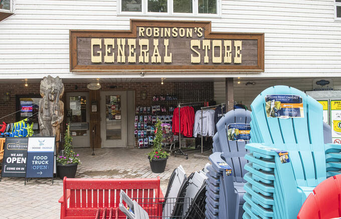 A front view of a General Store.