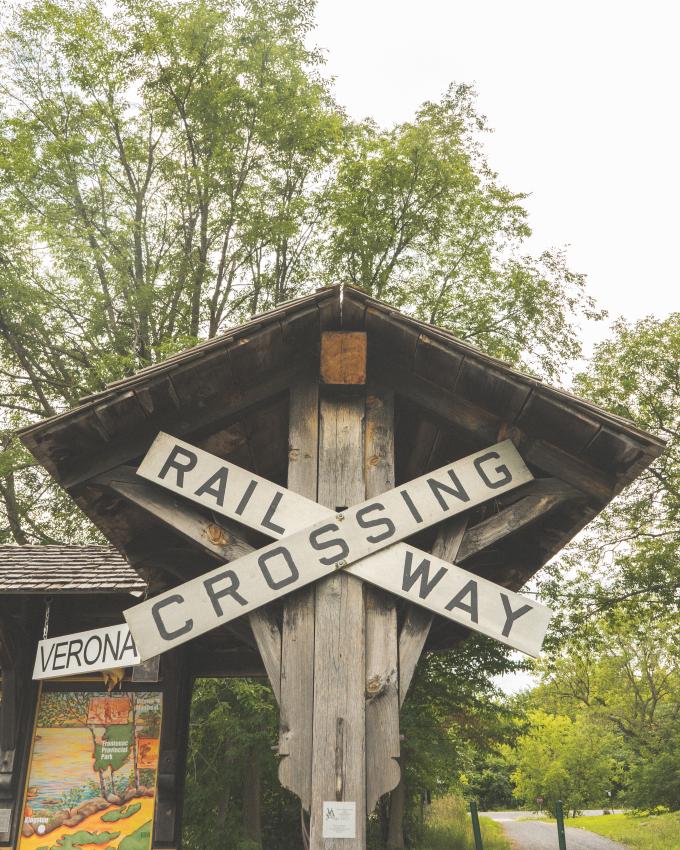 Take this trail after crossing under the railroad track