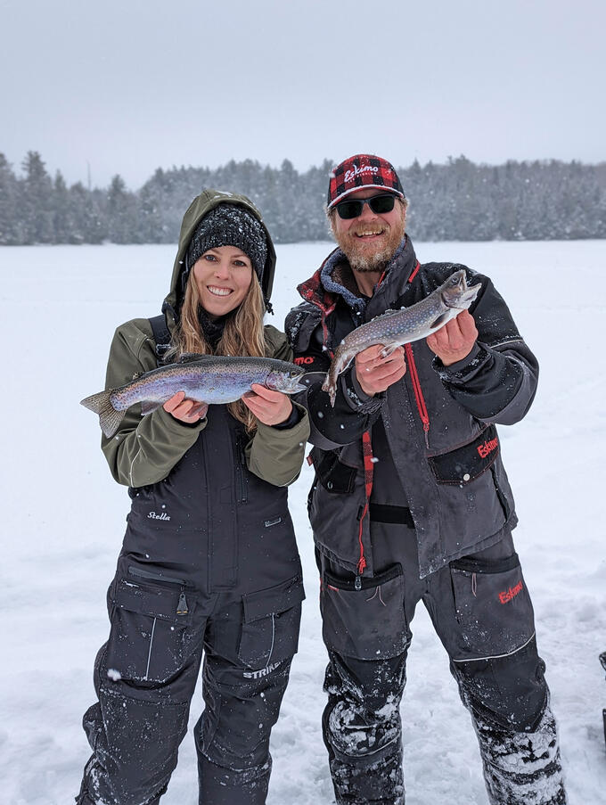 She Loves to Fish in Haliburton Forest