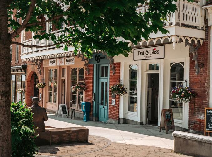 A small town streetscape in Almonte