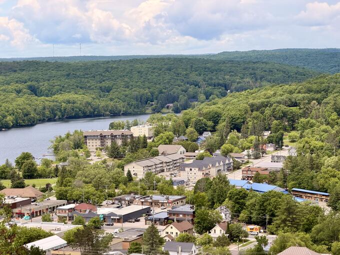 A view from above of Minden