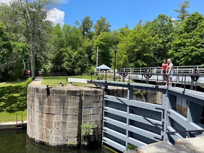 A lockstation on the Rideau Canal